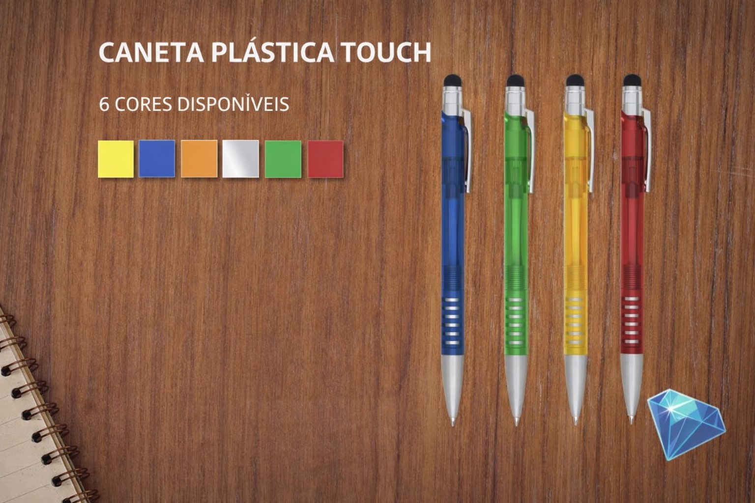Canetas de Plastico Touch