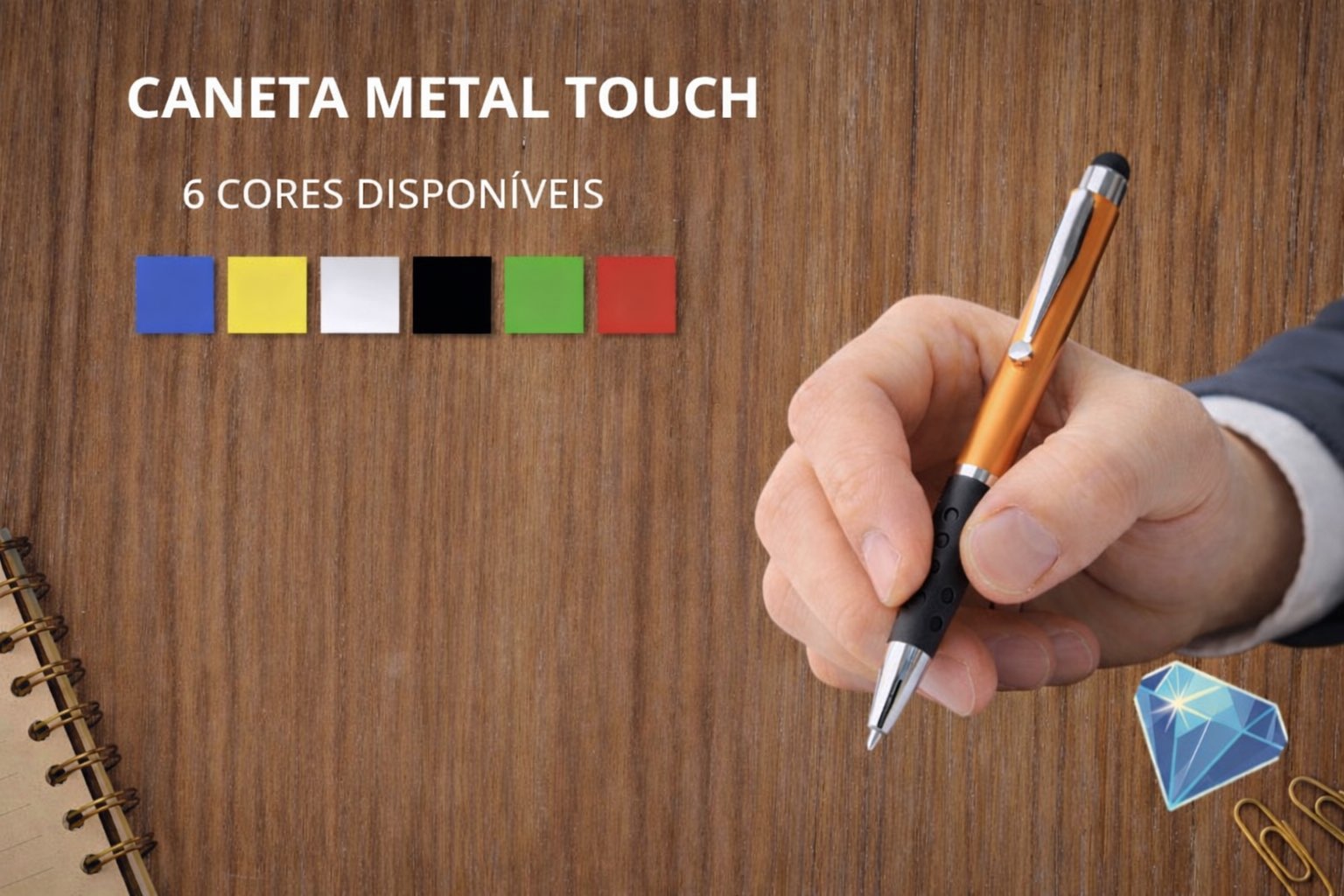 Canetas de Metal Touch