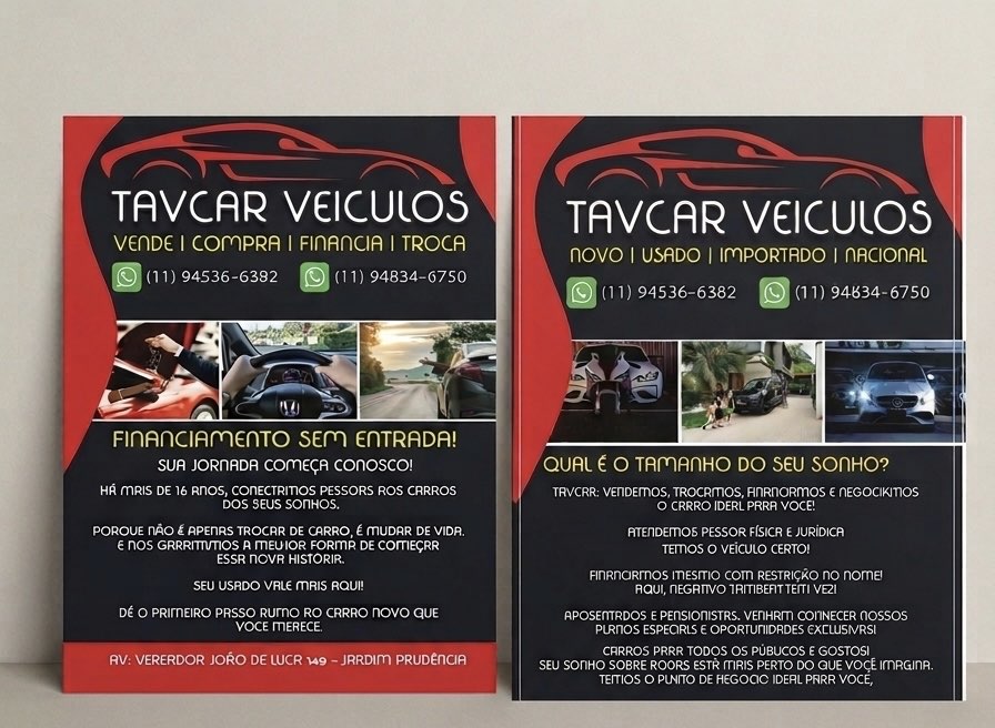 Panfletos Frente e Verso 4x4 cores